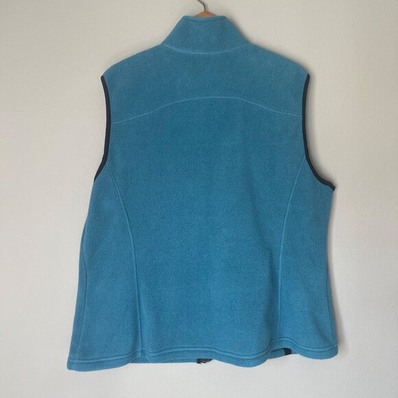 Eddie Bauer Fleece Polartec Full Zip Vest Womens Size XXL Zip Pockets - Picture 2 of 3